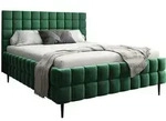 Mirjan24 Polsterbett, Gr&uuml;n, Metall, Rechteckig, 160x200 cm, Schlafzimmer, Betten,