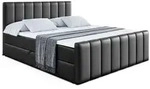 Altdecor Boxbett, Schwarz Hochglanz, Holzwerkstoff, H3, H&ouml;he ca. 20 cm,...