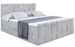 Altdecor Boxbett, Hellgrau, Holzwerkstoff, H3, H&ouml;he ca. 20 cm, 120x200 cm,