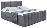 Altdecor Boxbett, Dunkelgrau, Holzwerkstoff, H4, H&ouml;he ca. 20 cm, 200x200 cm,