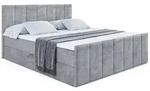 Altdecor Boxbett, Grau, Holzwerkstoff, H3, H&ouml;he ca. 20 cm, 140x200 cm,...