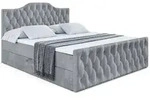 Altdecor Boxbett, Grau, Holzwerkstoff, H4, H&ouml;he ca. 20 cm, 200x200 cm,...