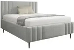 Mirjan24 Polsterbett, Grau, Metall, Rechteckig, 140x200 cm, Schlafzimmer, Betten,