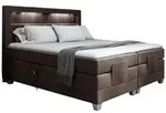 Fun M&ouml;bel Boxspringbett, Braun, Textil, 140x200 cm, Schlafzimmer, Betten,