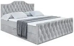 Altdecor Boxbett, Hellgrau, Holzwerkstoff, H3, H&ouml;he ca. 20 cm, 160x200 cm,