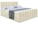 Altdecor Boxbett, Beige, Holzwerkstoff, H3, H&ouml;he ca. 20 cm, 140x200 cm,