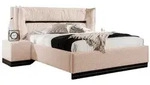 Fun M&ouml;bel Polsterbett, Hellrosa, Textil, 140x200 cm, Schlafzimmer, Betten,