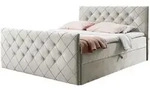 Fun M&ouml;bel Boxbett, Beige, Textil, 180x220 cm, Schlafzimmer, Betten, Boxspringbetten