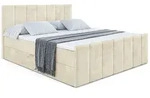 Altdecor Boxbett, Beige, Holzwerkstoff, H3, H&ouml;he ca. 20 cm, 200x200 cm,