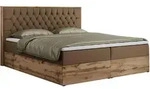 MKS Boxbett, Braun, Textil, 2-Sitzer, H4, Rechteckig, 200x200 cm, Schlafzimmer,