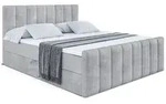 Altdecor Boxbett, Hellgrau, Holzwerkstoff, H3, H&ouml;he ca. 20 cm, 140x200 cm,