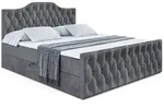 Altdecor Boxbett, Dunkelgrau, Holzwerkstoff, H4, H&ouml;he ca. 20 cm, 140x200 cm,
