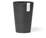 Ecopots Blumentopf, Dunkelgrau, Kunststoff, Beton Optik, Rund, 25.2 cm,...