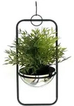 DanDiBo Blumenampel, Schwarz, Metall, 15x7.5x15 cm, Wohnzimmer, Wohnzimmertische,