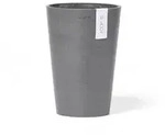 Ecopots Blumentopf, Grau, Kunststoff, Beton Optik, Rund, 25.2 cm, Dekoration,...