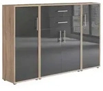 Mid.you Aktenschrank Office Edition - SW Set 16, Sonoma Eiche, Anthrazit...