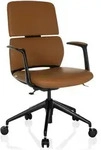 Mid.you Drehstuhl, Kunststoff, Lederlook, Drehkreuz, 62x98-108x60 cm, abwischbar,