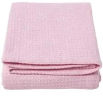 Homescapes Bio-Wohndecke, Rosa, Textil, Uni, Rechteckig, 280x230 cm, Oeko-Tex&reg;,