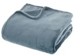 Atmosphera Createur d ́interieur Fleecedecke, Blau, Textil, Rechteckig, 180x230 cm,