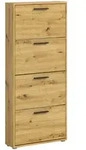 Carryhome Schuhkipper, Eiche Artisan, Kunststoff, 59x136x17 cm, Typenauswahl,