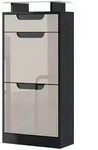 Vladon Schuhschrank, Sand, Holzwerkstoff, 46x104x23 cm, Garderobe,...