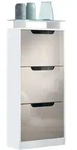 Vladon Schuhschrank, Sand, Holzwerkstoff, 46x128x23 cm, Garderobe,...