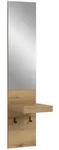 Livetastic Garderobenpaneel, Eiche dunkel, Holzwerkstoff, Glas, Holzoptik, 35x160x37