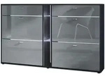 Vladon Schuhschrank, Grau, Holzwerkstoff, 155.5x95x28 cm, Garderobe,