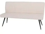 MCW Sitzbank, Beige, Textil, 160x90x60 cm, Esszimmer, B&auml;nke, Sitzb&auml;nke