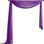 Gardinenbox Querbehang, Lila, Textil, 140x600 cm, Oeko-Tex&reg; Standard 100,