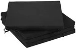 Relaxdays Stuhlkissen, Schwarz, Textil, 39.5x3x39.5 cm, Outdoor-Kissen,