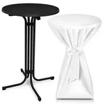 Beautissu Stehtisch, Wei&szlig;, Metall, Rundform,Rund,Rund, 80x110x80 cm,...