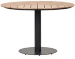 ebuy24 Gartentisch, Schwarz, Holzwerkstoff, 113x70x113 cm, Gartenm&ouml;bel,