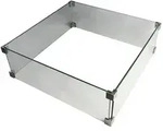 Elementi Glasumrandung, Klar, Glas, 32x11x50 cm, CE, Freizeit, Campingzubeh&ouml;r,