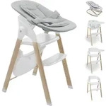 BabyGo Hochstuhl-Set, Wei&szlig;, Metall, Nachbildung, 44x88x63 cm, Babym&ouml;bel,