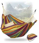 Relaxdays H&auml;ngematte, Mehrfarbig, Textil, 150x2.5x250 cm, Gartenm&ouml;bel, H&auml;ngematten