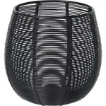 Home Styling Collection Teelichthalter, Schwarz, Metall, 12 cm, Dekoration,...