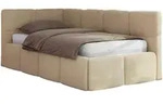 MKS Jugendbett, Beige, Textil, 1-Sitzer, Rechteckig, 90x200 cm, Oeko-Tex&reg;,...
