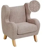 Beliani Kindersessel, Taupe, Braun, Textil, 45x55x41 cm, Wohnzimmer, Sessel,