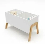 Relaxdays B&uuml;cherregal, Wei&szlig;, Holzwerkstoff, Holz, 66.5x40x34.5 cm, Kinder- &