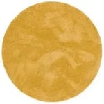 Pergamon Super, Gold, Textil, Uni, Rund, 120x120 cm, Teppiche & B&ouml;den, Teppiche,