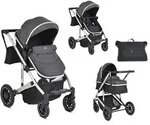 Moni Kinderwagen, Grau, Metall, 61x107x96 cm, unisex, Baby on Tour, Kinderwagen,