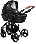 Lorelli Kombikinderwagen, Schwarz, Metall, 60x117x112 cm, unisex, Baby on Tour,
