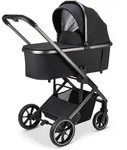 Osann Kombikinderwagen Juntos, Schwarz, 97.5x53.5x84 cm, EN 1888, Fu&szlig;st&uuml;tze