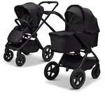Moon Edition Kombikinderwagen Gio Fold Air, Schwarz, Textil, 58x92x120 cm, EN 1888,