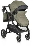 Moni Kombikinderwagen, Gr&uuml;n, Metall, 58x109x78 cm, unisex, Federung, Baby on Tour,