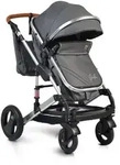 Moni Kinderwagen, Schwarz, Metall, 70x110x95 cm, unisex, Baby on Tour,...