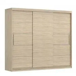 imoebel24 Schwebet&uuml;renschrank, Sonoma Eiche, Holz, 250x218x61 cm, Schlafzimmer,