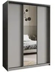 Masseno Schwebet&uuml;renschrank, Graphit, Holzwerkstoff, 9 F&auml;cher, 4 Schubladen,