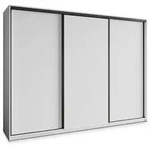 Masseno Schwebet&uuml;renschrank, Wei&szlig;, Schwarz, Holzwerkstoff, 9 F&auml;cher, 4...